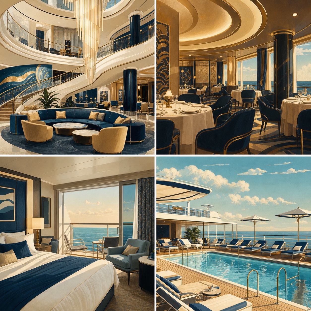 Queen Anne: Atrium and lounges
