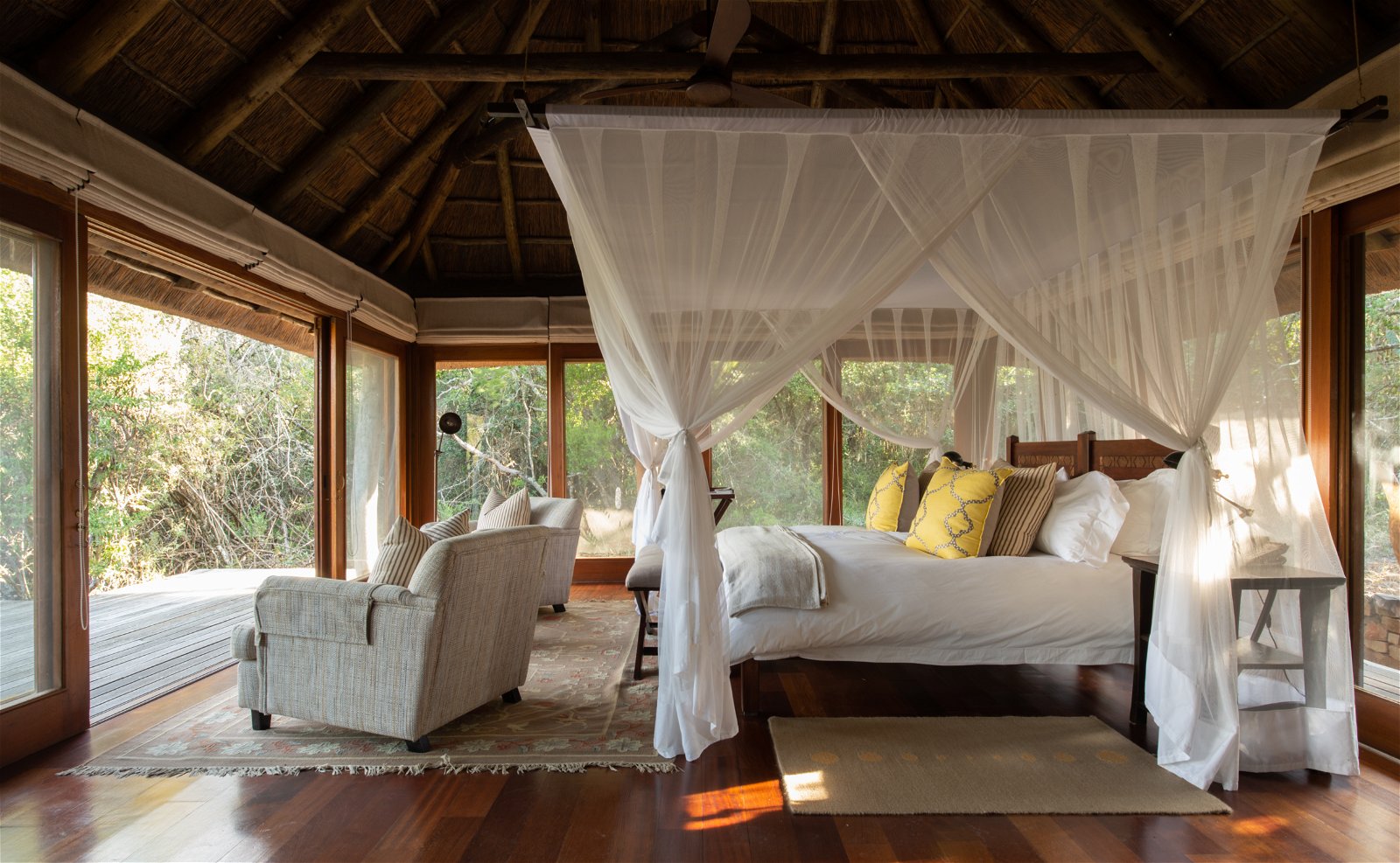 Pumba Private Game Reserve · Msenge lodge room example; exact room allocation to be confirmed