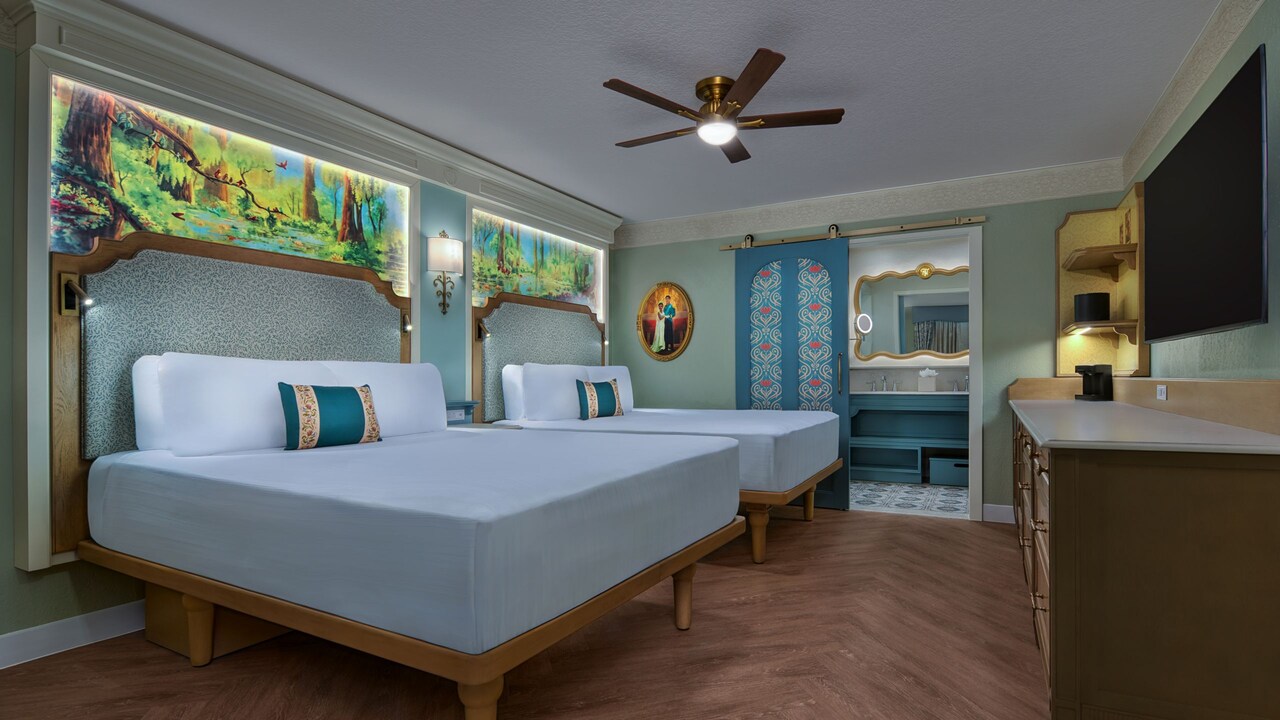 Royal Guest Room with two queen beds at Disney’s Port Orleans Resort – Riverside