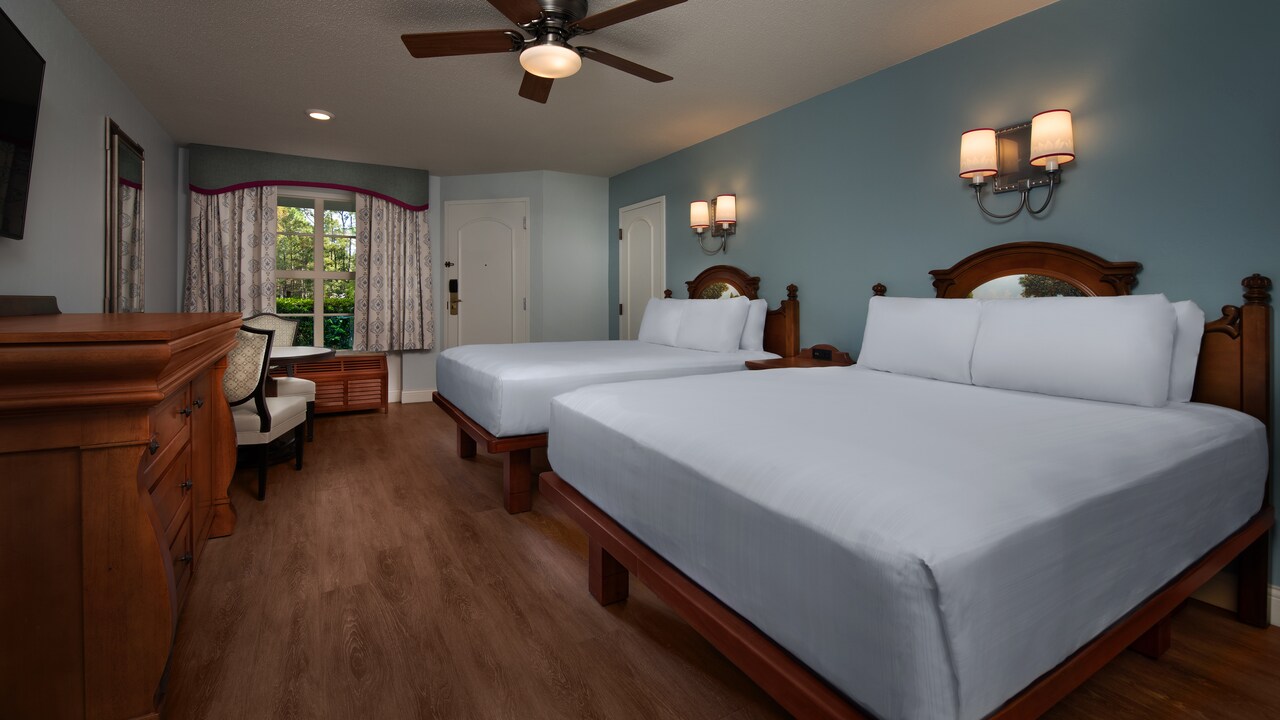 Standard Location room with two queen beds at Disney’s Port Orleans Resort – Riverside