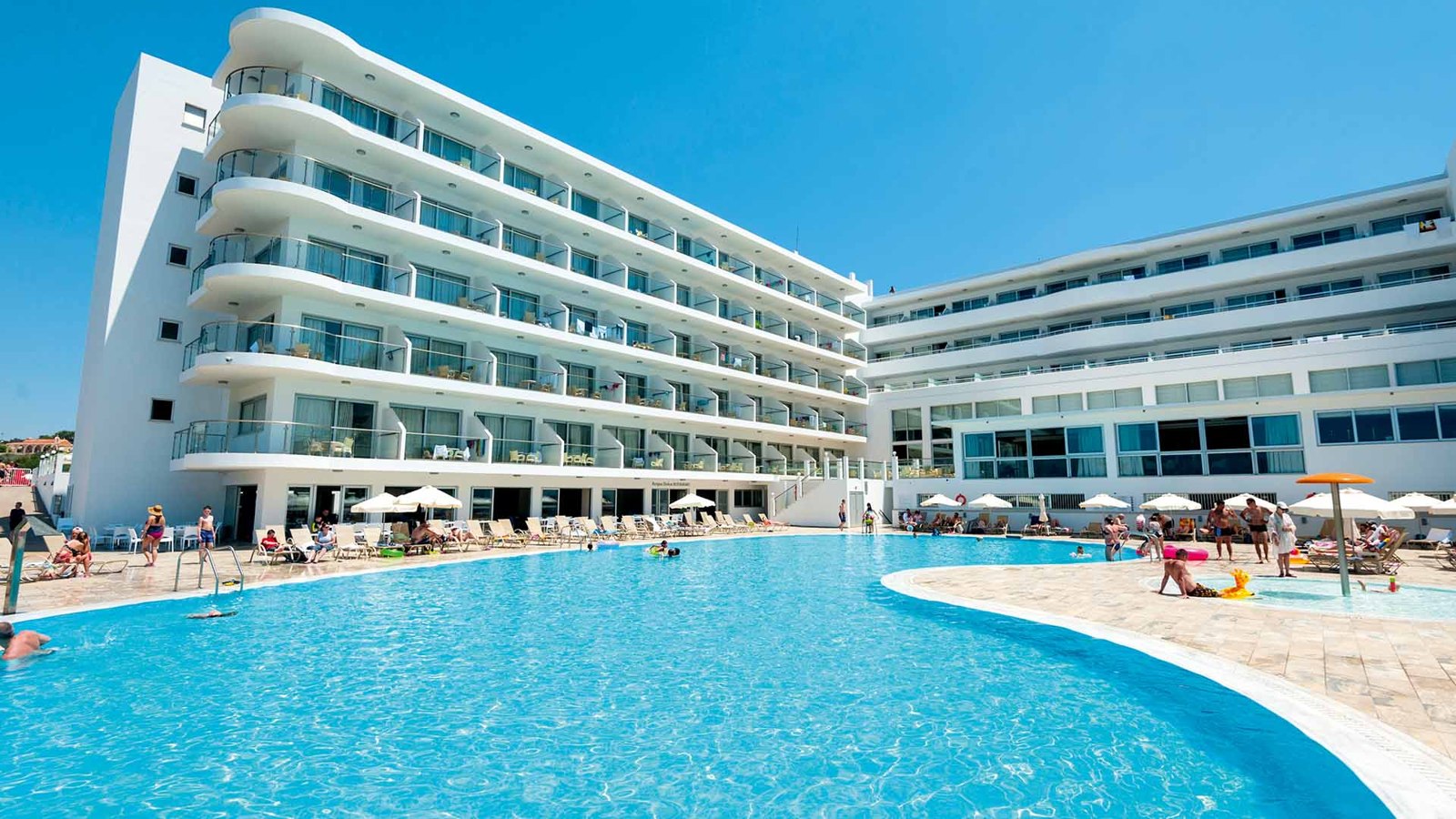 Hotel exterior and pool