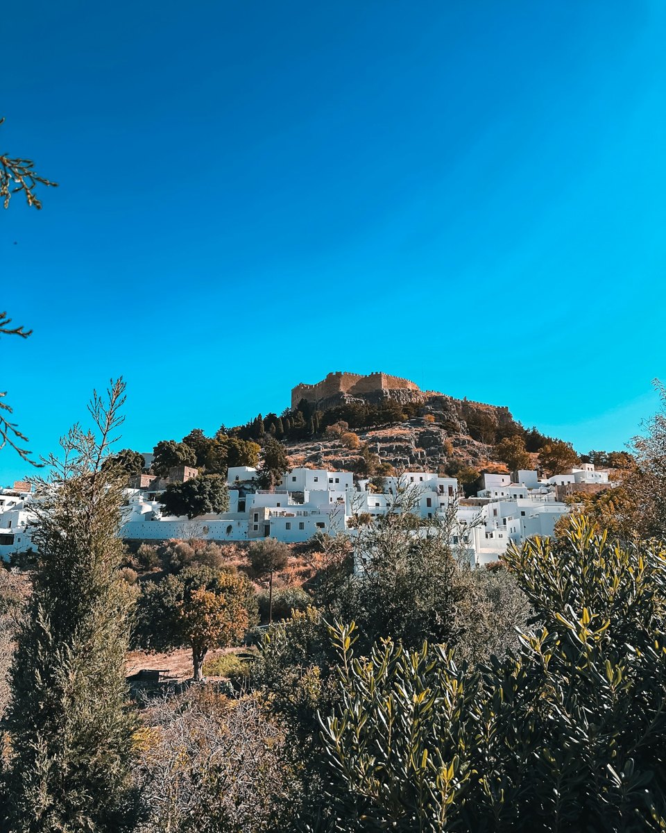Lindos, Rhodes — optional day-trip inspiration; excursion not included