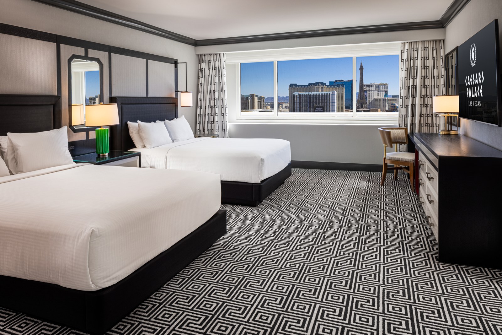 Caesars Palace · Colosseum Tower Strip View Suite, two queens; alternative category, not the booked Julius Deluxe King