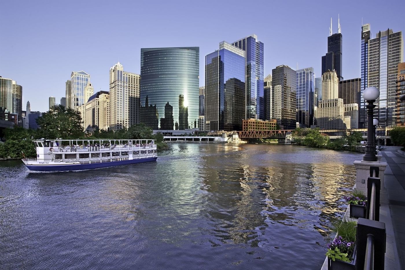 Chicago · River and downtown architecture; sightseeing not included